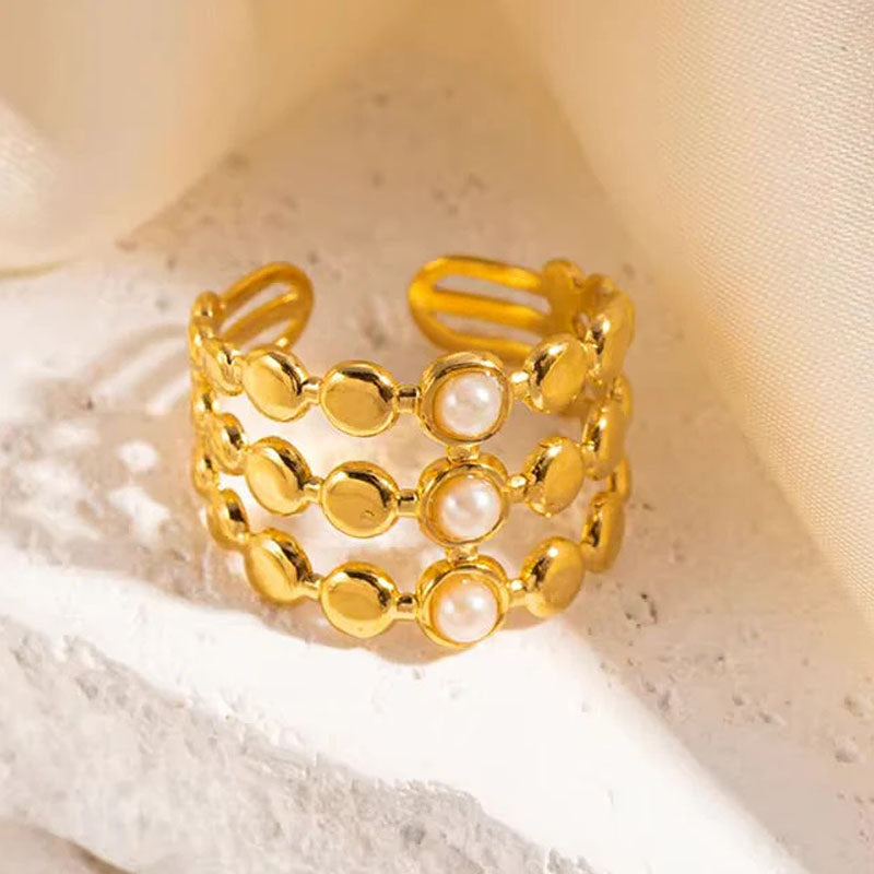 Turkish White Ring  Adjustable