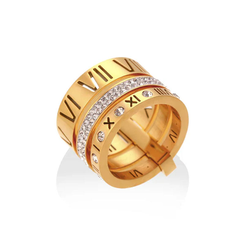 Trilogy Stacked Ring - UK FASHION STORE