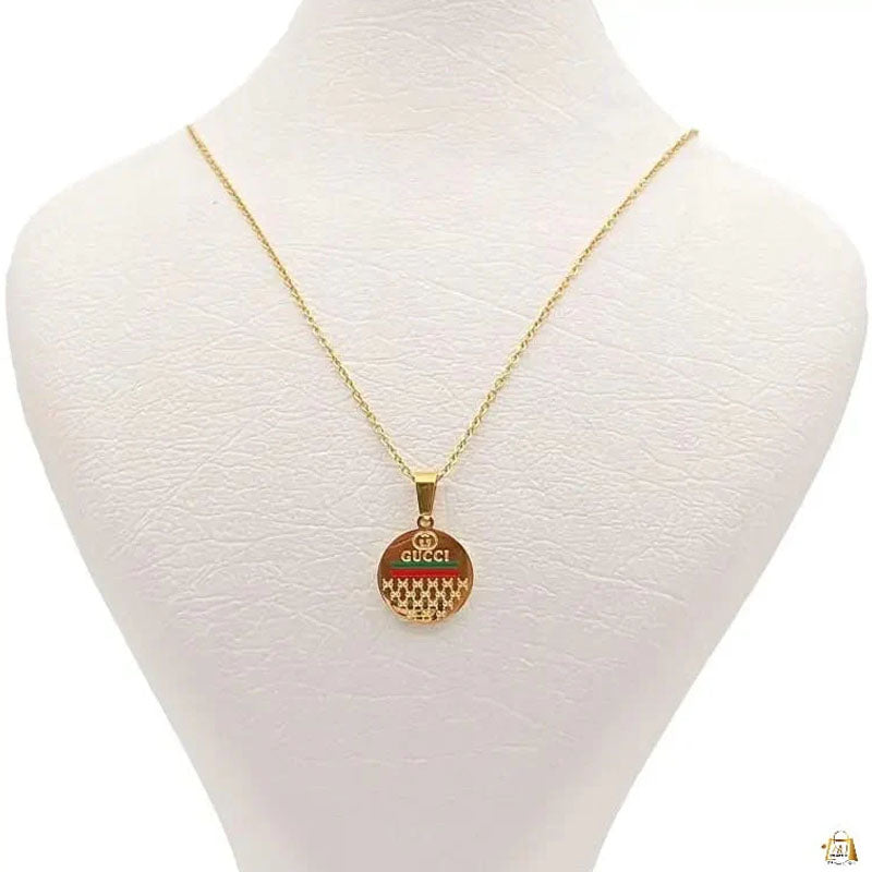 Green & Red Charm Necklace