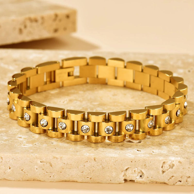 Rolex 1 stone Braclate